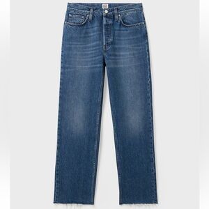 Toteme blue straight leg denim jeans